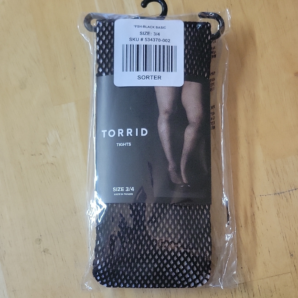 Torrid Black Fishnet Tights